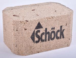Kennzeichnung auf Holz Holzklotz mit Logo
